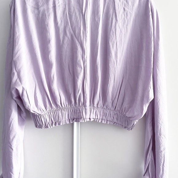Zara Lilac Cropped Blouse - Picture 11 of 12